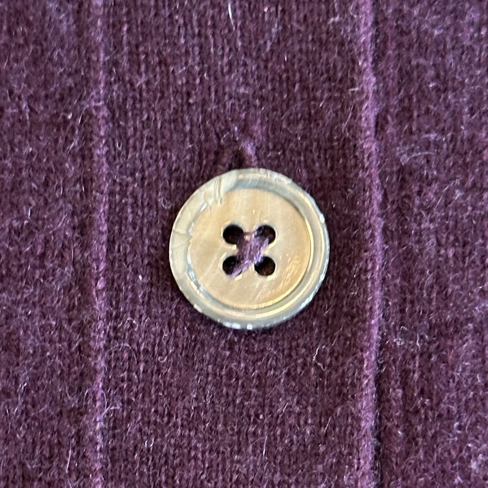 C by Bloomingdale’s Cashmere | 100% 2-Ply Cashmere Grandfather Cardigan, Size M - Picture 5 of 5